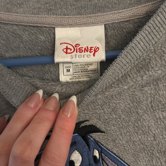 VINTAGE Rare Disney Eyore Embroidered Fleece Winnie the Pooh Sweater - Medium - Picture 4 of 7
